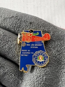 SSA Jim Brant Cleared to Retire Federal Bureau Of Investigation Police lapel pin - Picture 1 of 2