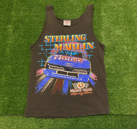 Women’s Vintage Oneita Sterling Martin Maxwell House Racing team tank large Cover