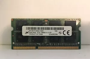 MICRON 8GB PC3L-12800S MT16KTF1G64HZ-1G6E1 LAPTOP MEMORY RAM 60 DAYS WARRANTY - Picture 1 of 2