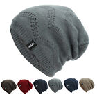 Womens And Mens Warm Knitted Hat Mens Soft Wavy Sweater Hat Thickened Hat