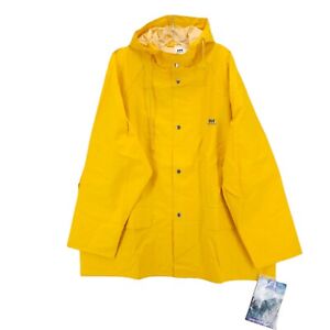 HELLY HANSEN Yellow Sailing Rain Jacket Hooded NOS Unisex XXL