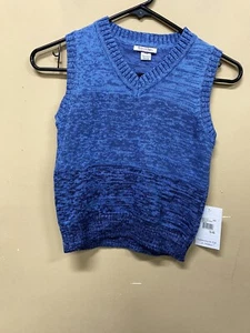 Kitesrings by Hartstring Boys Blue Knit Vest Size 5/6 NWT - Picture 1 of 5