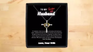Anniversary To My Husband Necklace - Bild 1 von 3
