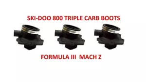 1999-2003 Ski Doo Formula III 800 Mach Z & Listed 3 Carb Intake Boot Flanges - Picture 1 of 1