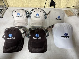 Lot Of 6 NABORS DRILLING HAT CAP Completion Production Oil Field Rig Pump jack - Picture 1 of 1