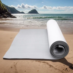 240×90CM EVA Foam Boat Flooring Marine Teak Decking For Yacht Carpet Light Grey - Picture 1 of 12
