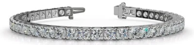 Lab Grown Diamond Tennis Bracelet 15.22 ct — 14K White Gold - Image 1 of 2