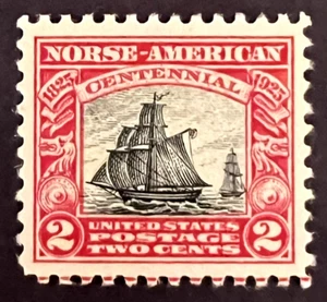 US STAMPS #620 2c SLOOP CENTENNIAL SERIES MINT MOGNH cv $50 xfs - Picture 1 of 2