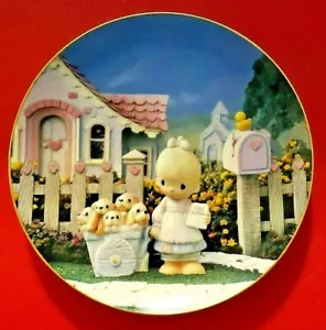 God Loveth A Cheerful Giver 1993 Enesco Precious Moments Hamilton 8" placa 0925Z - Imagen 1 de 5