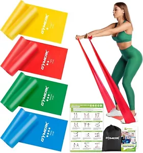GYMERK Fitnessbänder Set 4er, 1.8M Fitnessband, 4 Widerstandsstufen mit - Bild 1 von 6