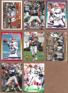 Lote de 8 tarjetas de fútbol americano de la NFL Buffalo Bills Jim Kelly 1989-1993 - Imagen 1 de 4
