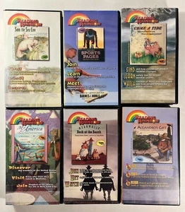 Reading Rainbow Hosted by Lavar Burton VHS Tape Bundle of 6 Titles 30 Minutes @ - Imagen 1 de 4