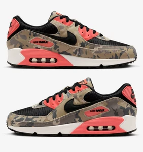Nike Air Max 90 Premium IF1721-200 Light Khaki Magic Ember Men's Size - Picture 1 of 13