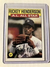 Rickey Henderson 1986 Topps AL All Star #716 Yankees