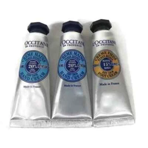 L'Occitane 20% Shea Butter Dry Skin Hand Cream & Foot Cream 10ml/0.34 oz X 3 NEW - Picture 1 of 4