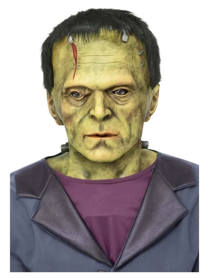Universal Monster Frankenstein Latex Maske Erwachsene Halloween Kostüm Deluxe M - Bild 1 von 1