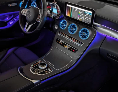Kit illuminazione ambiente 64 colori, Mercedes-Benz Classe C W205 / GLC X253 - Immagine 1 di 4