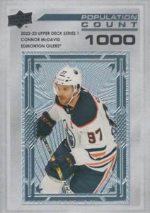 2022-23 Upper Deck Hockey Population Count 1000 #PC-14 Connor McDavid
