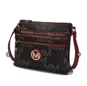 MKF Collection Monaco Milan M Signature Cross Body Wristlet by Mia K. Farrow - Picture 1 of 4