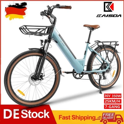KAISDA E Bike Klapprad 26'' 350W Elektrofahrrad 36V 16Ah Mountainbike Abnehmbarer Akku
