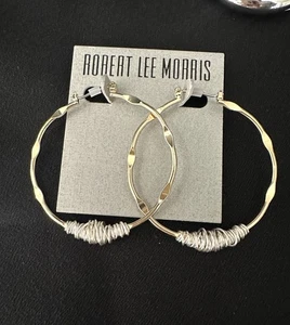 Robert Lee Morris Creolen mit Bügel / zweifarbig - Bild 1 von 3