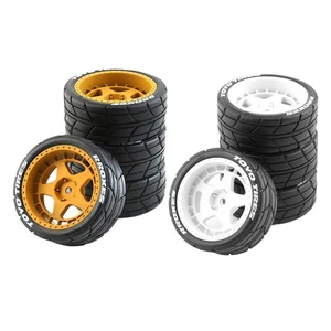 4x RC Car Rubber Drift Tires Wear Resist 12mm Hub Replacement for HPI 1:10 RC On - Picture 1 of 14
