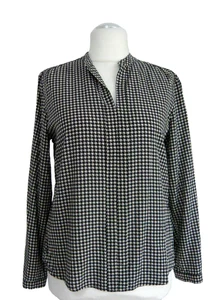 Peter Hahn Hochwertige Edel Bluse Langarm Hahnentritt gemustert Gr.40 - Bild 1 von 4