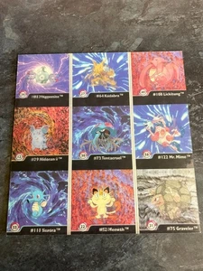 Pokemon Rare 1999 Artbox Lenticular Full Set Cards Uncut Sheets Excellent - Picture 1 of 2
