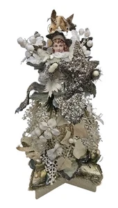 GoldbugStudio Fairy Star Box Ashley Carter German Silver Glass Glitter Christmas - Picture 1 of 15