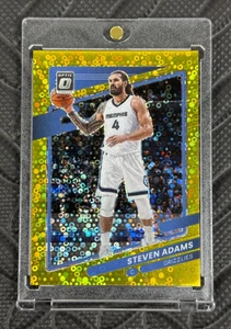 2021-22 Panini Donruss Optic Steven Adams Gold Disco Prizm /10 #137 Grizzlies SP - Picture 1 of 2