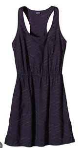 Patagonia Women's Dress Ws Sedum Dress Navy With Print Size S - Picture 1 of 2