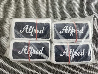 Lot Of 100 Alfred, All One Name, Vintage Name Tag Patch Sew-on, Work Shirt  NOS - Image 1 of 3