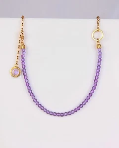 Thomas Sabo 105 - Halskette Kette - mit imitiertem Amethyst - KE2190-427-13 - Bild 1 von 2