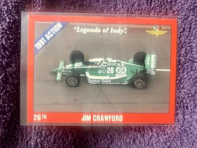 1992 Collegiate Collection Legends of Indy - #27 Jim Crawford - IndyCar Card - Image 1 of 2