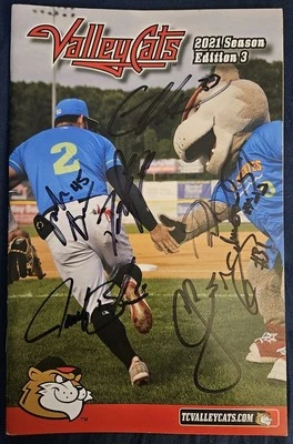 2021 Edition 3 Tri-City Valleycats Signed Autograph Program - Image 1 of 4