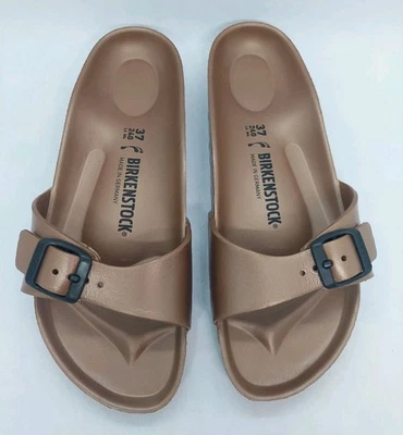 Birkenstock Madrid EVA Metálico Cooper Talla 37 240 L6 M4 Mujer EE. UU. 6-6,5 Foto 1 de 4