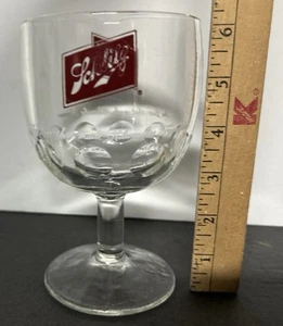 Schlitz Beer Vintage 1970s Thumbprint Dimple Footed Goblet Pint Glass 16oz - Picture 1 of 7