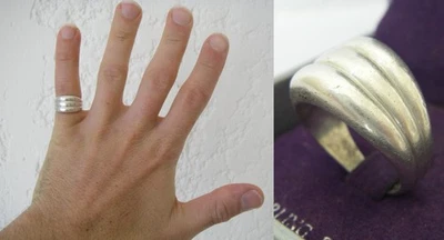 TAILLE 51  bague en Argent MASSIF 925 poinçon MINERVE / 7gr N°301 - Photo 1/4