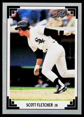 1991 Leaf - Scott Fletcher #306 - Chicago White Sox - Image 1 of 2