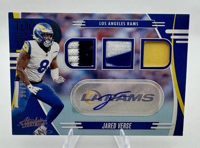 2025 Panini Absolute Jared Verse Tools Of The Trade Auto /99 Rams - Image 1 of 3