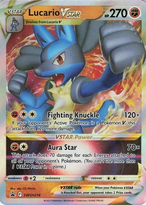 Lucario VSTAR SWSH214 Promo Holo SWSH: Sword & Shield Promo Cards NM Pokémon - Image 1 of 2