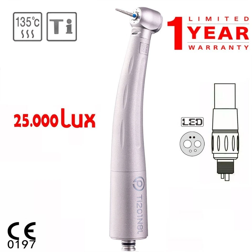 33W Titanio Cabezal Mini Óptico Turbina Dentales Para NSK Phatelus PTL-CL-LED CE - Imagen 1 de 1