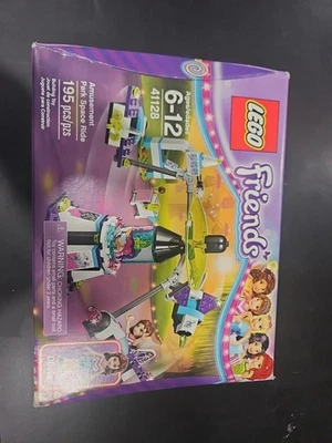 Lego Friends Amusement Park Space Ride (41128) Olivia 195pcs Open Box Complete - Image 1 of 4