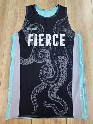 Двусторонняя майка Frogmouth Athletic унисекс для взрослых размер Small с принтом «Дикая ворона» - Изображение 1 из 4