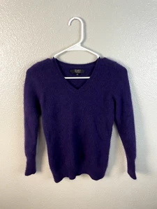 Alex Marie Cashmere Vanessa Pullover Damen Aubergine Lila V-Ausschnitt - Bild 1 von 4