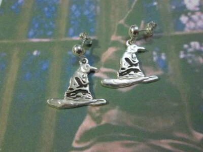 Harry Potter cappello Parlante orecchini in argento 925- produzione artigiana - Immagine 1 di 2