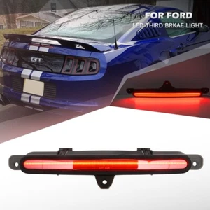 Black Lens Full LED 3rd Third Brake Stop Tail Light For 2010-2014 Ford Mustang - Picture 1 of 12