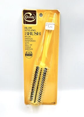 Cepillo de peinado Goody Blow de colección 7108 cómodo cerdas de nailon agarre cuadrado 1975! NOS Foto 1 de 4