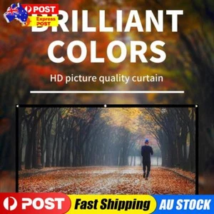 16 9 Simple Projector Curtain 60 inch HD Display Screen for Home Office - Picture 1 of 8