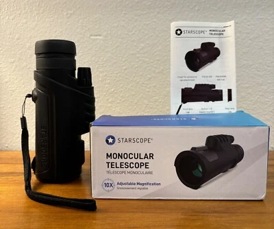New! StarScope Monocular Telescope 10x Fixed Magnification - Image 1 of 4